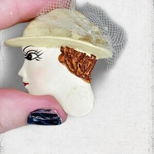 57. Handpainted Yellow Ladyface Beloch